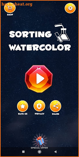 Sorting watercolor puzzle screenshot