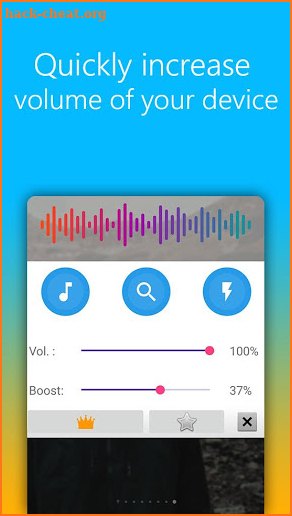 Sound+ Volume Booster & Song Recognition screenshot