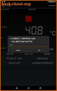 Sous-vide remote for ANOVA screenshot