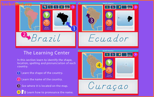 South America - Montessori Geography screenshot