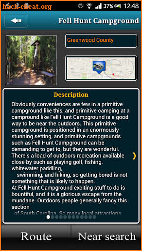 South Carolina Campgrounds screenshot