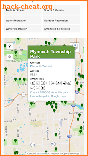 Southeast Michigan ParkFinder screenshot