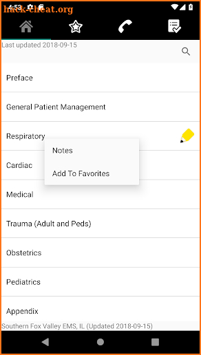 Southern Fox Valley EMS System screenshot