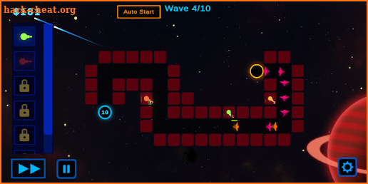 Space Arcade Tower Defense 2D screenshot