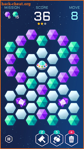 Space Blast - Fun & Cool Match 3 Hexa Puzzles! screenshot