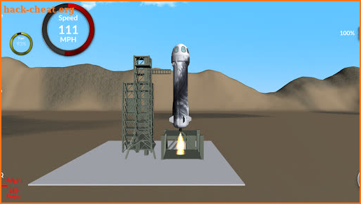 Space Blue Launch Rocket screenshot