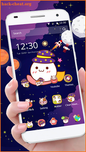 Space Cute Kawaii Theme screenshot