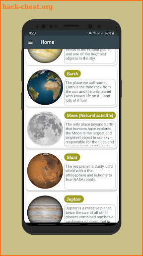 Space Facts screenshot