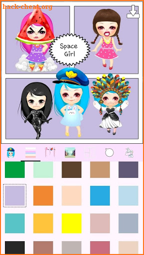 Space Girl - dress up character maker screenshot