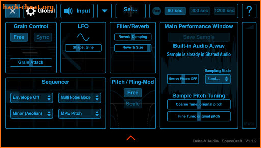 Spacecraft Granular Synth screenshot