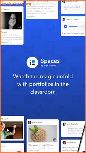 Spaces Digital Portfolio screenshot