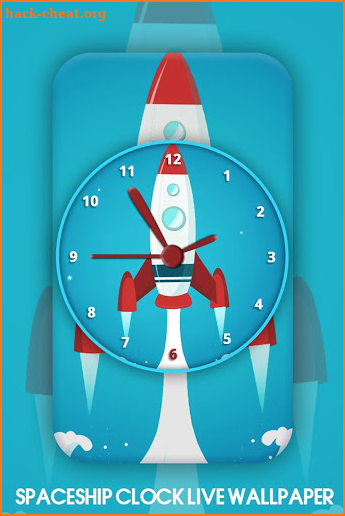 Spaceship Clock Live Wallpaper screenshot