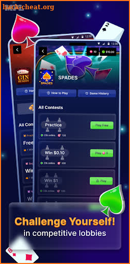 Spades & Gin Rummy Cards - MPL screenshot