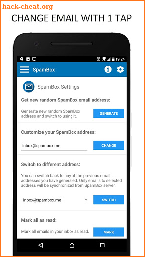 SpamBox - Anonymous Temp Email screenshot