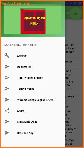 Spanish Bible English Bible Parallel screenshot