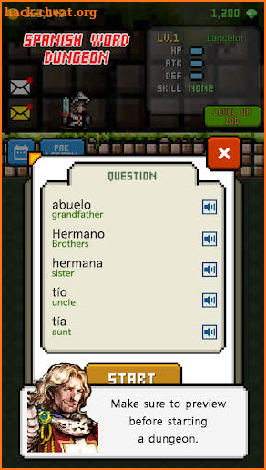 Spanish Dungeon: Learn Spanish Word screenshot