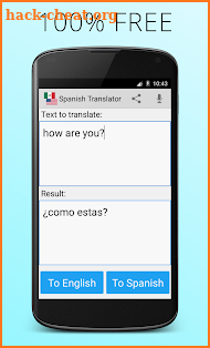 Spanish English Translator screenshot