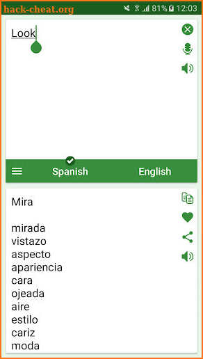 Spanish English Translator screenshot