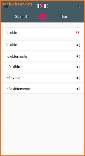 Spanish - Thai Dictionary (Dic1) screenshot