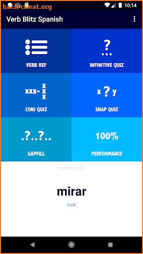 Spanish Verb Blitz Pro screenshot