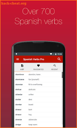 Spanish Verb Conjugator Pro screenshot