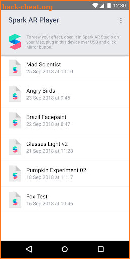Spark AR Player screenshot