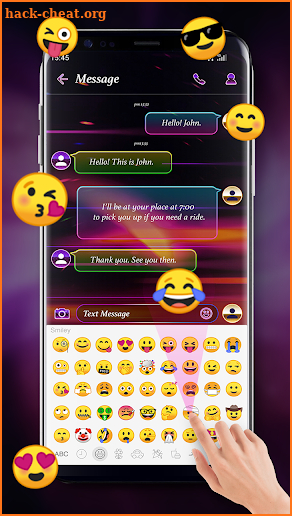 Sparkle Color Sms Theme screenshot