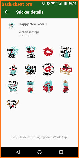 ✨🎇WAStickerApps - Happy New Year screenshot