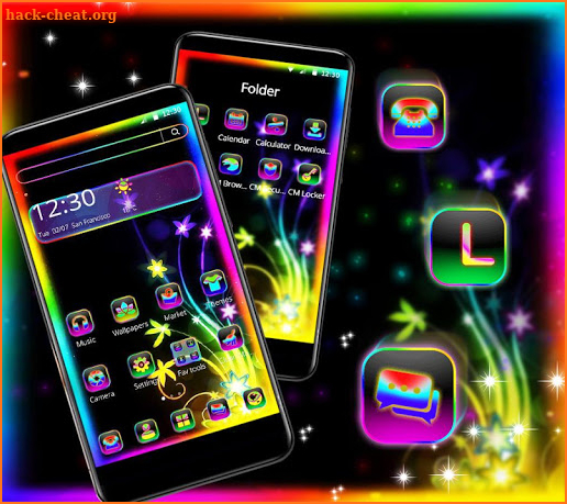 Sparkling Border Light Theme screenshot