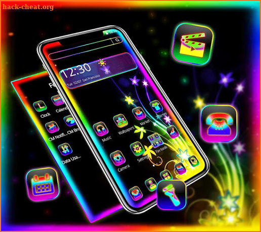 Sparkling Border Light Theme screenshot