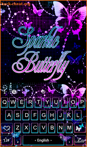 Sparkling Butterfly Keyboard screenshot