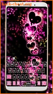 Sparkling Love Keyboard Theme screenshot