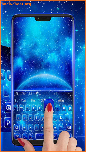 Sparkly Galaxy Keyboard screenshot