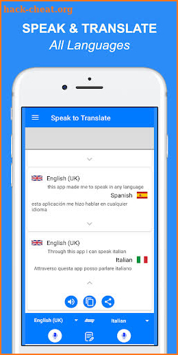 Speak and Translate All languages Voice Translator screenshot