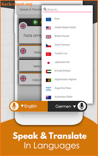 Speak and translate app - Voice translator screenshot