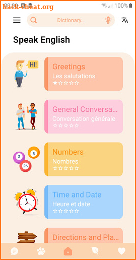 Speak English communication screenshot