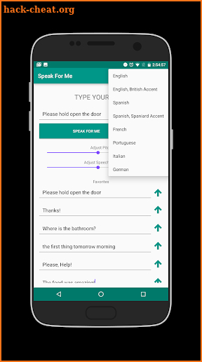 Speak For Me - TTS Ad Free screenshot