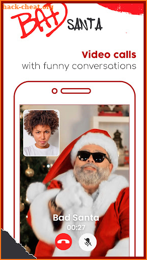 Speak to Bad Santa Claus - Christmas Video Call screenshot