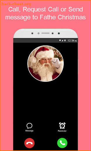 Speak to Santa Clause on fake video call & message screenshot