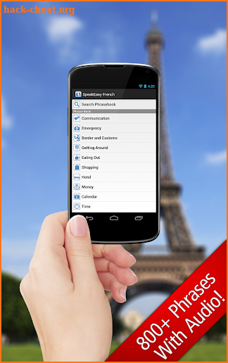 SpeakEasy French ~ Phrasebook screenshot