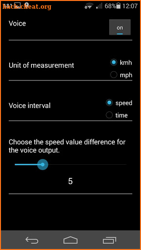 Speaking Bicycle Speedometer screenshot