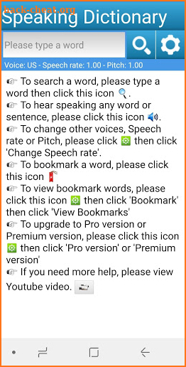 Speaking Dictionary screenshot