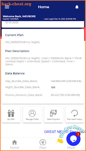 Spectranet Bss App screenshot