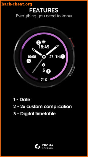 Spectrum Watch Face Wear OS screenshot