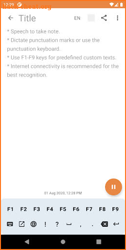 Speech To Notes, Speech To Text (Speech Notes) screenshot