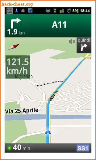 Speedometer for navigator screenshot