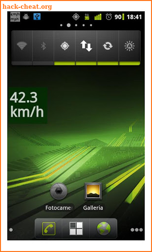 Speedometer for navigator screenshot