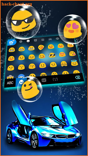 Speedy Sports Car Keyboard Theme screenshot