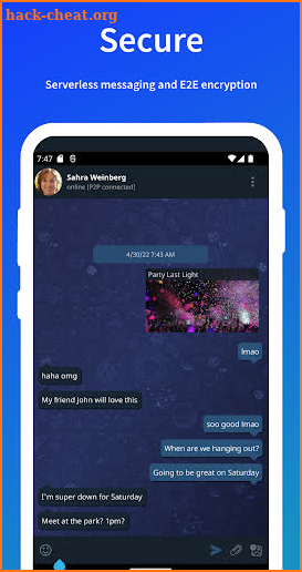 Speek! Decentralized Messenger screenshot