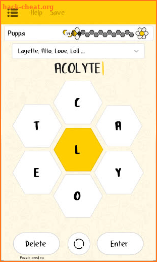 Spelling Bee Puzzle screenshot